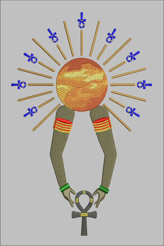 Embroidered "Ra Gives Life" - (customizable)