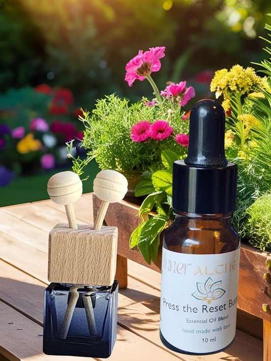 Press the Reset Button Essential Oil Blend and Car Air Freshener
