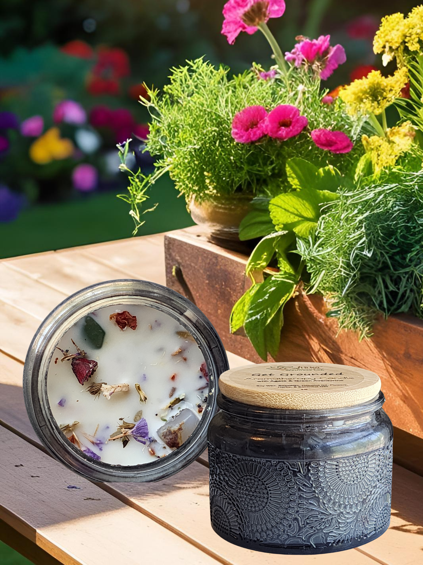 Get Grounded Aromatherapy Essential Oil Blend, Car Air Freshener, and Candle